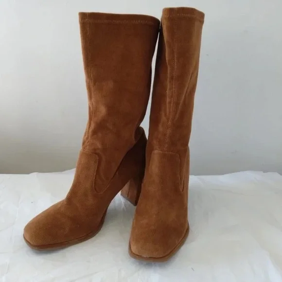 Sbicca Brown Heeled Boots for Women - Picture 1 of 5